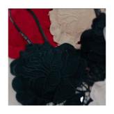 کراپ نیمتنه گیپور گل رز فری سایز 36 تا 42 تن شیک