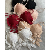 کراپ نیمتنه گیپور گل رز فری سایز 36 تا 42 تن شیک