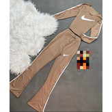 ست کراپ نیمتنه شلوار نایک فانریپ پنبه کبریتی فری سایز ۳۶ تا ۴۲ تن شیک