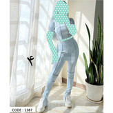 ست کراپ نیمتنه شلوار دمپا چاک رگه دوزی فانریپ کبریتی فری سایز 36 تا 42 تن شیک