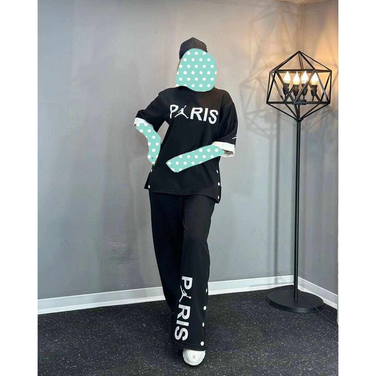 ست تیشرت شلوار مازراتی نایک و پاریس فری سایز ۳۶ تا ۴۴ تن شیک