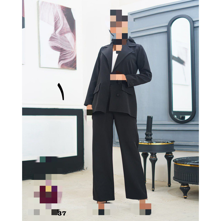 ست مانتو کت شلوار مجلسی مازراتی درجه یک ۲ سایز بندی تن شیک