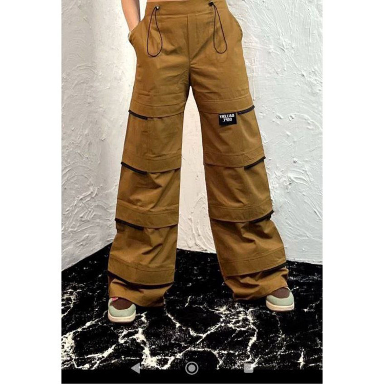 شلوار کارگو زنانه و مردانه زیپی کتان فری سایز ۳۸ تا ۴۴ تن شیک