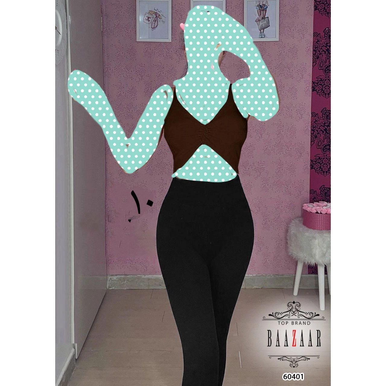 کراپ نیمتنه گره ای فانریپ کبریتی فری سایز ۳۸ تا ۴۲ تن شیک