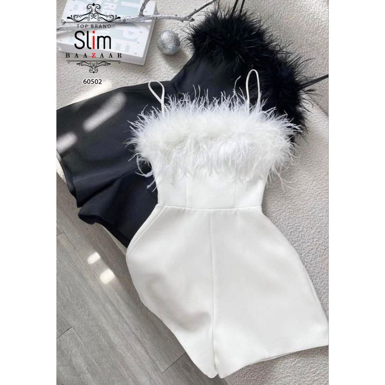 60502 سرهمی اورال اوورال شورتکی کرپ مازراتی زیپ مخفی فری سایز ۳۶ تا ۴۲ تن شیک