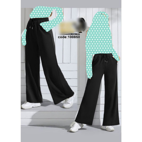 شلوار بگ دمپا گشاد بند دار دورس گلکسی عالی فری سایز ۳۸ تا ۴۴ تن شیک