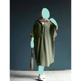 پیراهن ساحلی کفتان جنس دبل فیس فری سایز ۳۶ تا ۴۴ تن شیک