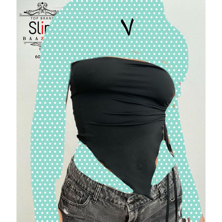 60501 نیمتنه کراپ دکلته گتردار سوپر فیلامنت فری سایز ۳۶ تا ۴۲ تن شیک