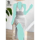 کراپ نیمتنه ریش دار دامن چاکدار گتر مراکشی بیسکوییتی فری سایز ۳۸ تا ۴۴ تن شیک