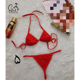 ست دو تیکه گره ای سولار استخر جکوزی پارچه مایویی فری سایز ۳۶ تا ۴۲ تن شیک