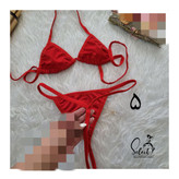 ست دو تیکه گره ای سولار استخر جکوزی پارچه مایویی فری سایز ۳۶ تا ۴۲ تن شیک