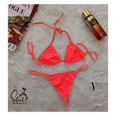 ست دو تیکه گره ای سولار استخر جکوزی پارچه مایویی فری سایز ۳۶ تا ۴۲ تن شیک