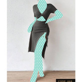 کد 444 ست نیمتنه کراپ دامن کوتاه گتردار چاکدار بیسکوییتی مراکشی فری سایز ۳۶ تا ۴۲ تن شیک