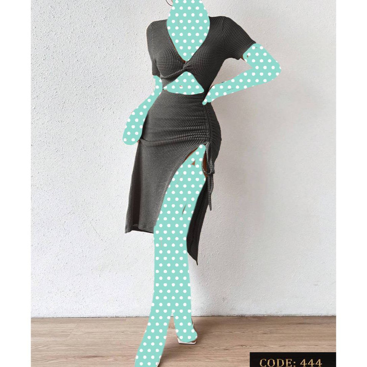 کد 444 ست نیمتنه کراپ دامن کوتاه گتردار چاکدار بیسکوییتی مراکشی فری سایز ۳۶ تا ۴۲ تن شیک