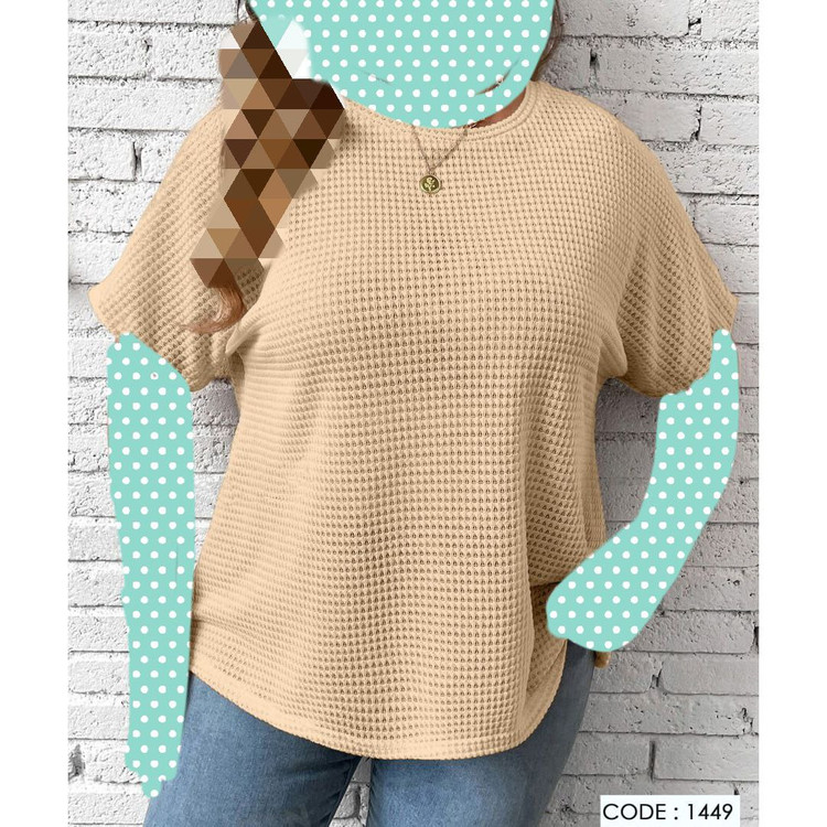 1449 تیشرت تک مراکشی بیسکوییتی فری سایز بیگ سایز بزرگ ۳۸ تا ۴۶ تن شیک