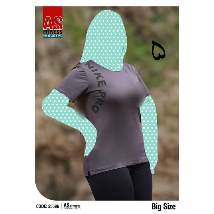 25596 تیشرت تک ورزشی آیس کش عالی فری سایز بیگ سایزبزرگ ۴۴ تا ۴۸ تن شیک