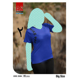 25596 تیشرت تک ورزشی آیس کش عالی فری سایز بیگ سایزبزرگ ۴۴ تا ۴۸ تن شیک