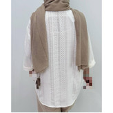 02198 شومیز مانتویی مانتو شومیزی مراکشی فری سایز ۳۶ تا ۴۴ تن شیک