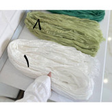 50123 شال چروک دور ریش نخ حریر قواره ۲۰۰ × ۶۵ تن شیک