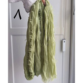 50123 شال چروک دور ریش نخ حریر قواره ۲۰۰ × ۶۵ تن شیک