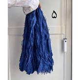 50123 شال چروک دور ریش نخ حریر قواره ۲۰۰ × ۶۵ تن شیک