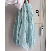 50123 شال چروک دور ریش نخ حریر قواره ۲۰۰ × ۶۵ تن شیک