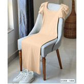 ماکسی پیراهن تونیک بلند آستین پفی یقه خشتی فانریپ کبریتی فری سایز ۳۸ تا ۴۴ قد ۱۳۰ کد ۱۴۵۴