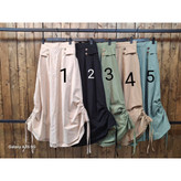 02195 دامن دو طرف گتر دار لنین قد ۹۸ فری سایز ۳۸ تا ۴۶ کمرکش تن شیک