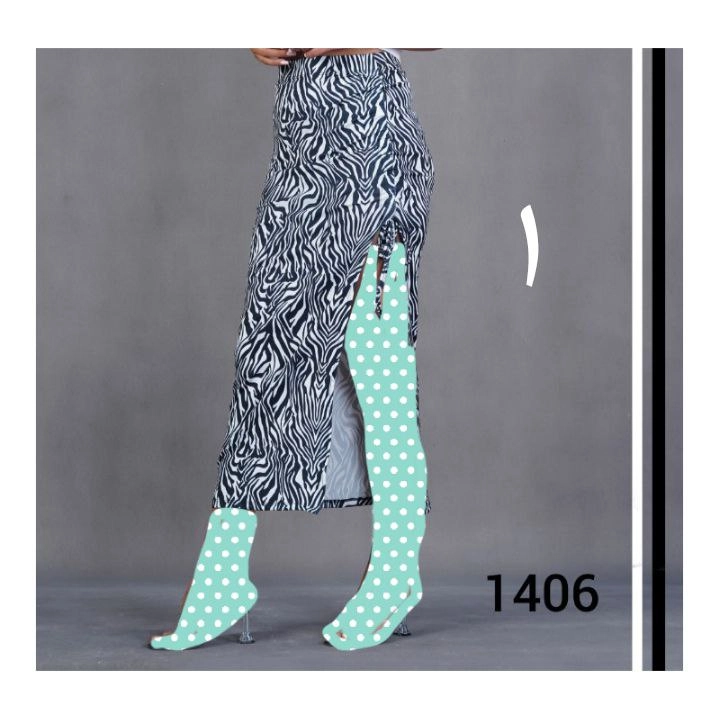 1406 دامن گتردار فشن ۲ طرح جذاب غواصی گلاسکو قد ۹۵ فری سایز ۳۸ تا ۴۲ تن شیک