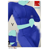 25559 ست کراپ نیمتنه و لگ دوخت برعکس میکرو کبریتی عالی فری سایز ۳۶ تا ۴۲ تن شیک