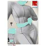 25559 ست کراپ نیمتنه و لگ دوخت برعکس میکرو کبریتی عالی فری سایز ۳۶ تا ۴۲ تن شیک