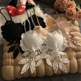 کراپ نیمتنه گیپور گل رز فری سایز 36 تا 42 تن شیک