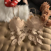 کراپ نیمتنه گیپور گل رز فری سایز 36 تا 42 تن شیک