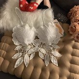 کراپ نیمتنه گیپور گل رز فری سایز 36 تا 42 تن شیک