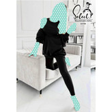 50709 ست ۳ تیکه کراپ نیمتنه و لگ کبریتی و دورس کرکی فری سایز ۳۶ تا ۴۴ تن شیک