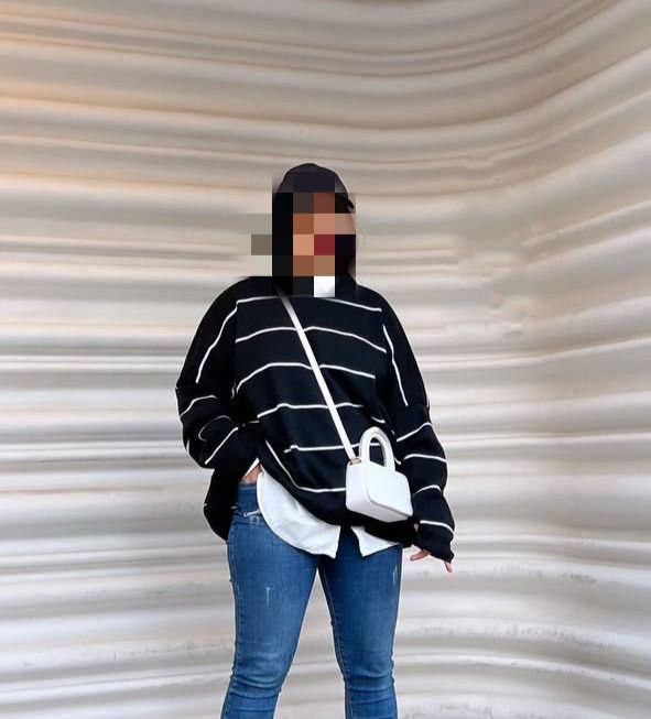 بافت راه راه ریز گرد بافت آکریل قواره دار قد ۷۰ فری سایز ۳۶ تا ۴۸ تن شیک