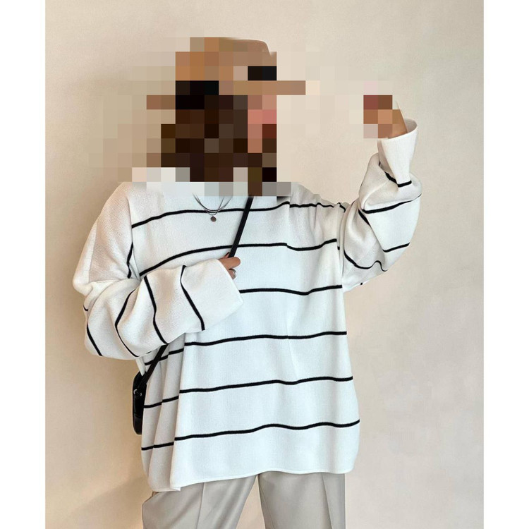 بافت راه راه ریز گرد بافت آکریل قواره دار قد ۷۰ فری سایز ۳۶ تا ۴۸ تن شیک