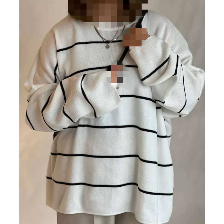 بافت راه راه ریز گرد بافت آکریل قواره دار قد ۷۰ فری سایز ۳۶ تا ۴۸ تن شیک