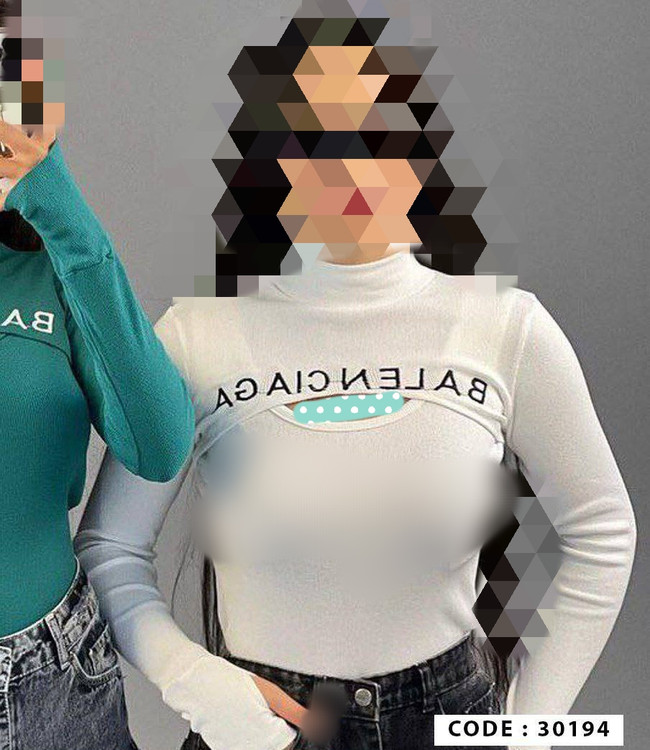 30194 بادی یقه اشکی آستین فینگری کبریتی فری سایز ۳۶ تا ۴۲ تن شیک