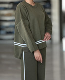 02102 ست پولیور بلوز و شلوار بافت دوخط لطیف و نرم فری سایز ۳۶ تا ۴۴ تن شیک