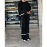 02102 ست پولیور بلوز و شلوار بافت دوخط لطیف و نرم فری سایز ۳۶ تا ۴۴ تن شیک