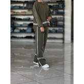 02102 ست پولیور بلوز و شلوار بافت دوخط لطیف و نرم فری سایز ۳۶ تا ۴۴ تن شیک