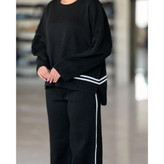 02102 ست پولیور بلوز و شلوار بافت دوخط لطیف و نرم فری سایز ۳۶ تا ۴۴ تن شیک