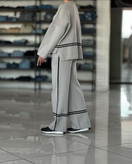 02102 ست پولیور بلوز و شلوار بافت دوخط لطیف و نرم فری سایز ۳۶ تا ۴۴ تن شیک