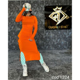 1324 پیراهن ماکسی بلند فینگردار دوطرف چاکدار فانریپ پنبه کبریتی فری سایز ۳۶ تا ۴۲ تن شیک