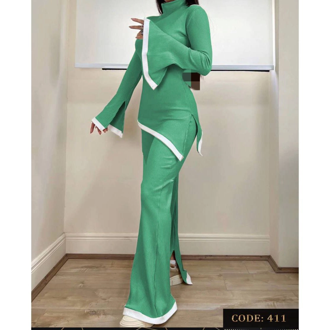 411 تیشرت شلوار بغل چاکدار فانریپ پنبه کبریتی فری ۳۶ تا ۴۲ تن شیک