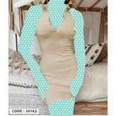 30162 تونیک پیراهن جلو دکمه دار کبریتی فری سایز ۳۶ تا ۴۲ تن شیک