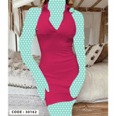 30162 تونیک پیراهن جلو دکمه دار کبریتی فری سایز ۳۶ تا ۴۲ تن شیک