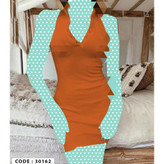 30162 تونیک پیراهن جلو دکمه دار کبریتی فری سایز ۳۶ تا ۴۲ تن شیک