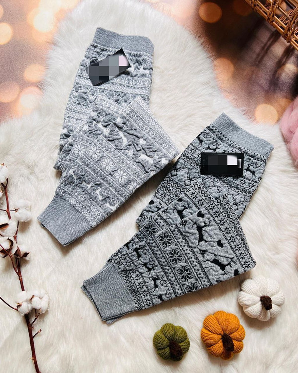 TOP شلوار بافت بافتنی طرح برجسته نخ اکریلیک قد ۹۵ تا ۱۰۰ فری سایز ۳۶ تا ۵۰ تن شیک